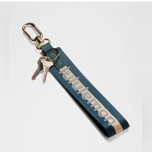 NWT - Lululemon Never Lost Keychain- Warp Teal/Gold/Bone